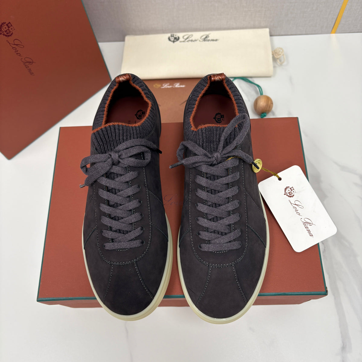 Black Suede Cupsole Low-Top - Men's
