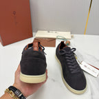 Black Suede Cupsole Low-Top - Men's