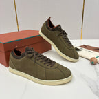 Black Suede Cupsole Low-Top - Men's