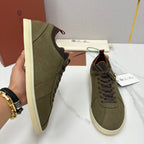 Black Suede Cupsole Low-Top - Men's