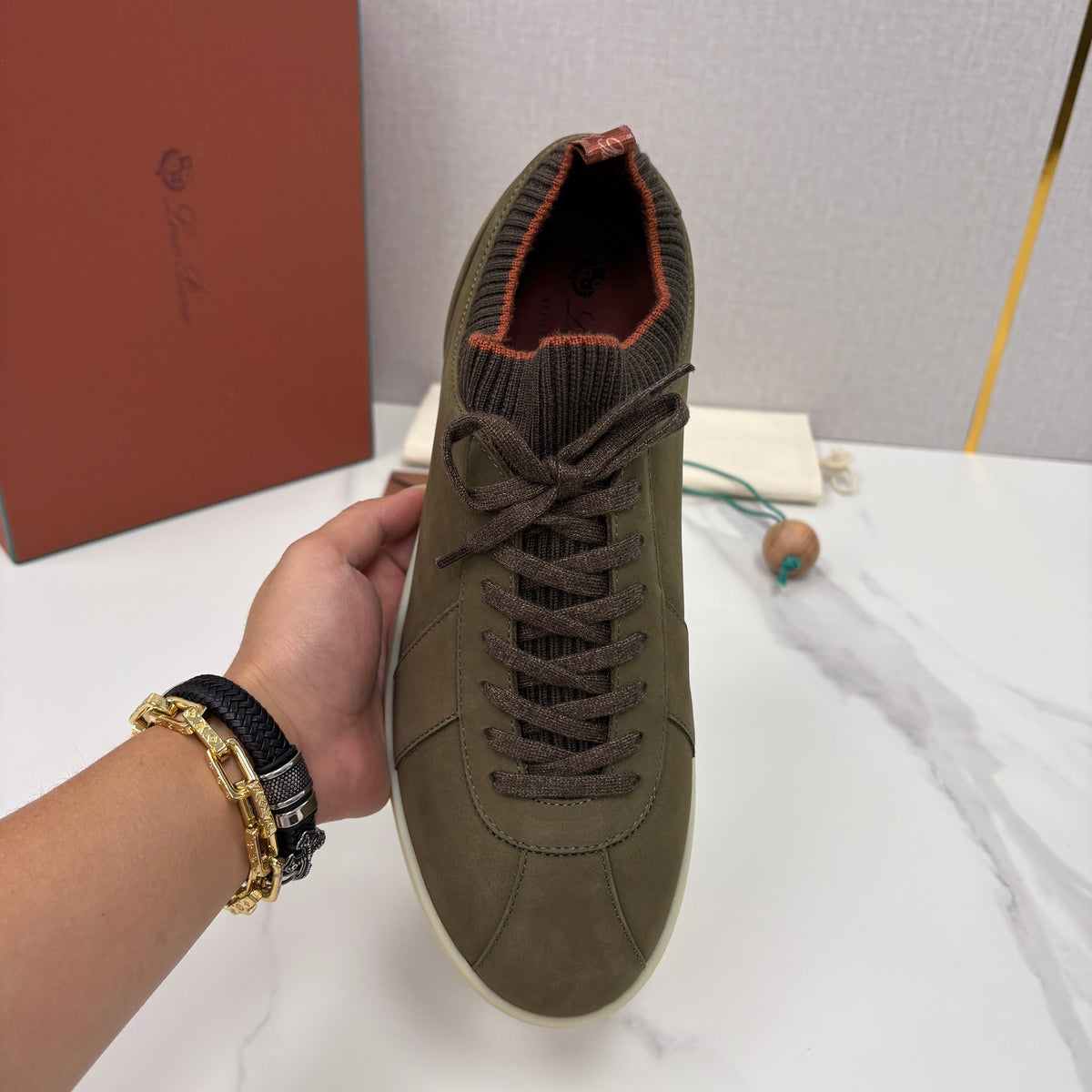 Black Suede Cupsole Low-Top - Men's
