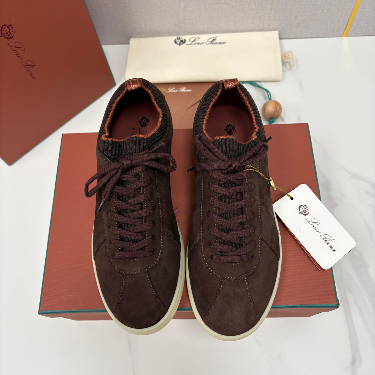 Black Suede Cupsole Low-Top - Men's