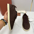 Black Suede Cupsole Low-Top - Men's