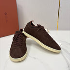 Black Suede Cupsole Low-Top - Men's