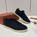 Cream Leather Cupsole Low-Top - Men's