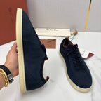 Cream Leather Cupsole Low-Top - Men's