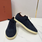 Cream Leather Cupsole Low-Top - Men's
