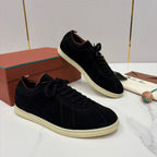Black Suede Cupsole Low-Top - Men's