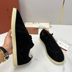 Black Suede Cupsole Low-Top - Men's