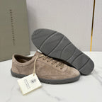 Marineblaue Wildleder-Cupsole-Sneaker Low-Top – Herren