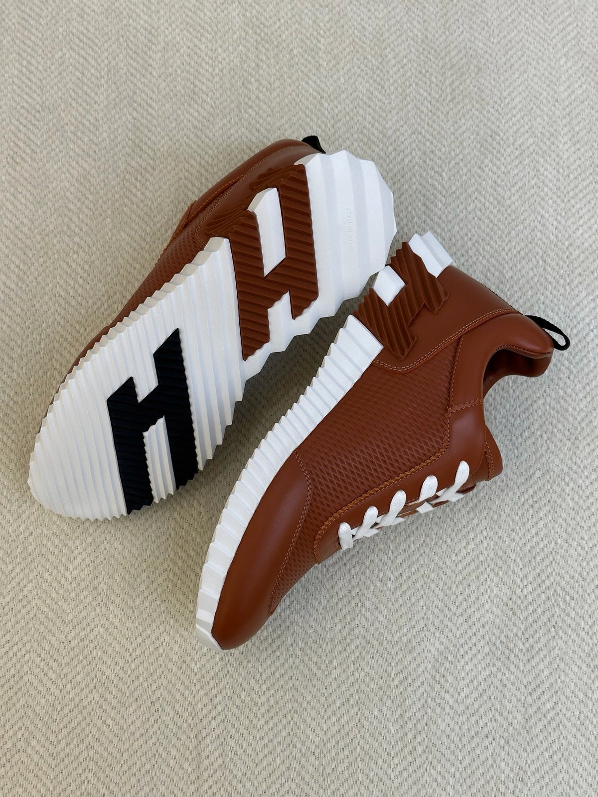 Black Knit Contrast Sole Runner - Men's