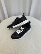 Black Knit Contrast Sole Runner - Men's