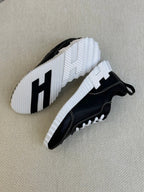 Black Knit Contrast Sole Runner - Men's