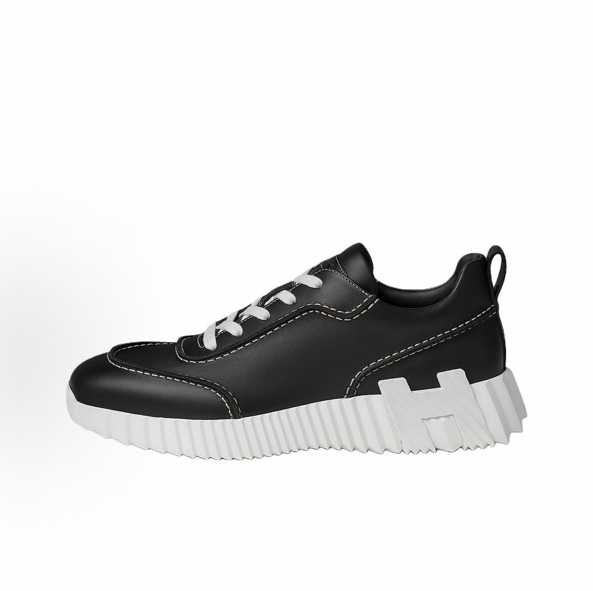 Black Knit Contrast Sole Runner - Men's