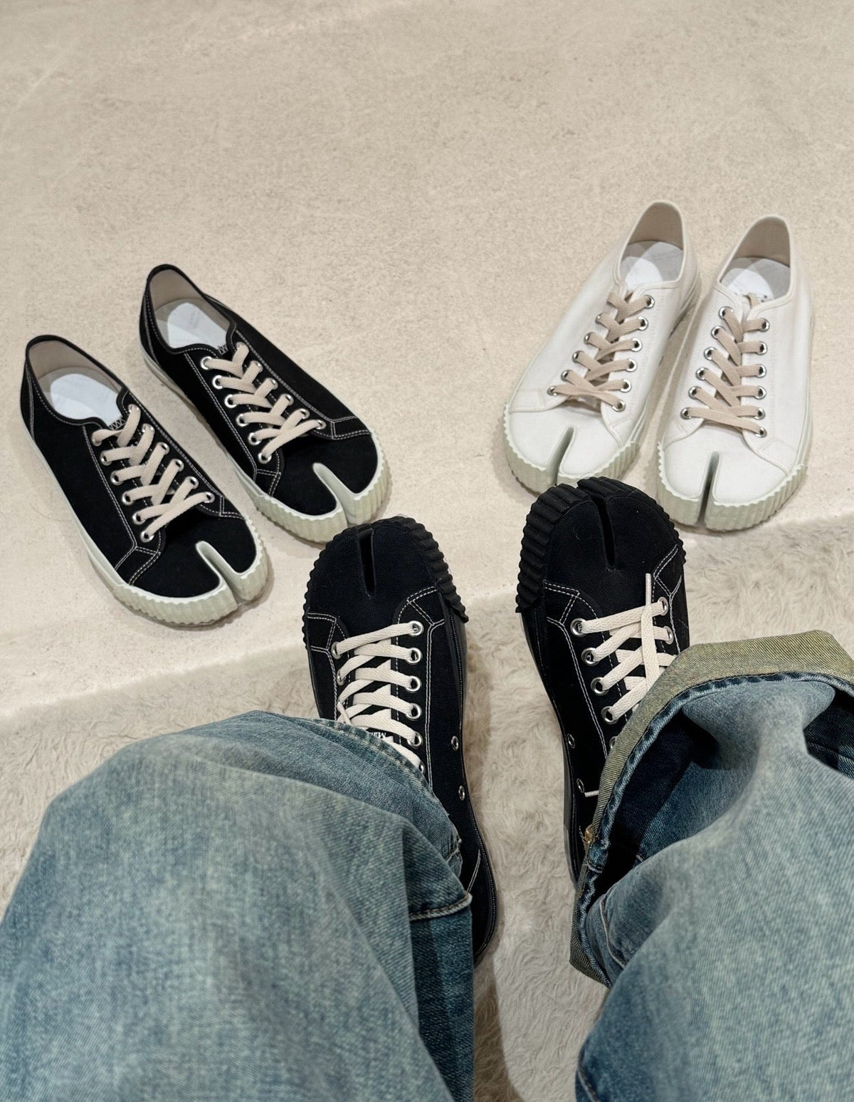 Black and White Sneakers