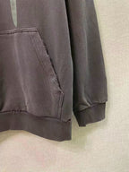Grauer Baumwoll-Grafik-Pullover – Herren