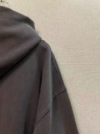 Grauer Baumwoll-Grafik-Pullover – Herren