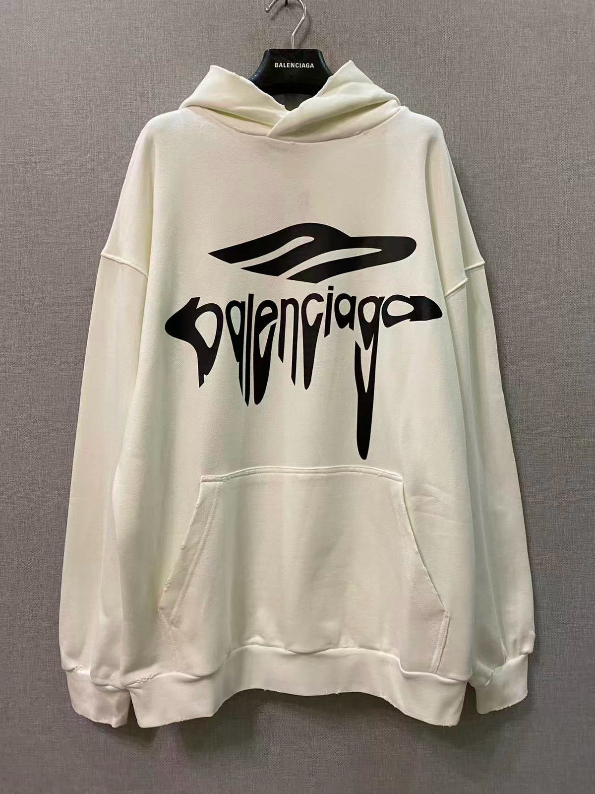 Grey Cotton Graphic Pullover - Men's
