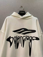 Grauer Baumwoll-Grafik-Pullover – Herren