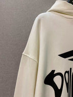 Grauer Baumwoll-Grafik-Pullover – Herren