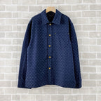 Navy Denim Monogram Overshirt – Herren