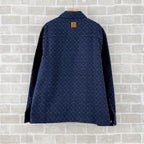 Navy Denim Monogram Overshirt – Herren