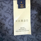 Navy Denim Monogram Overshirt – Herren