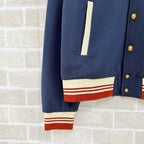 Marineblaue Varsity-Jacke – Herren