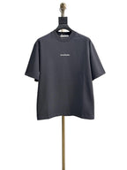 Graues Kurzarm-T-Shirt aus Baumwolle – Herren