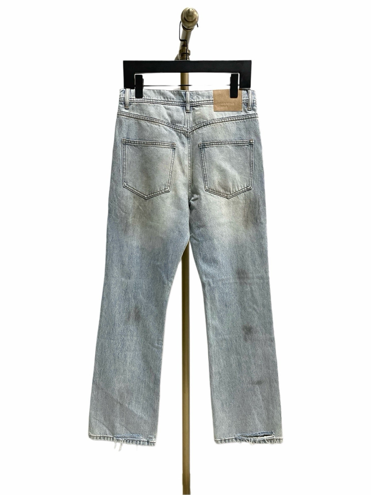 Blue Denim Distressed Straight - Herren