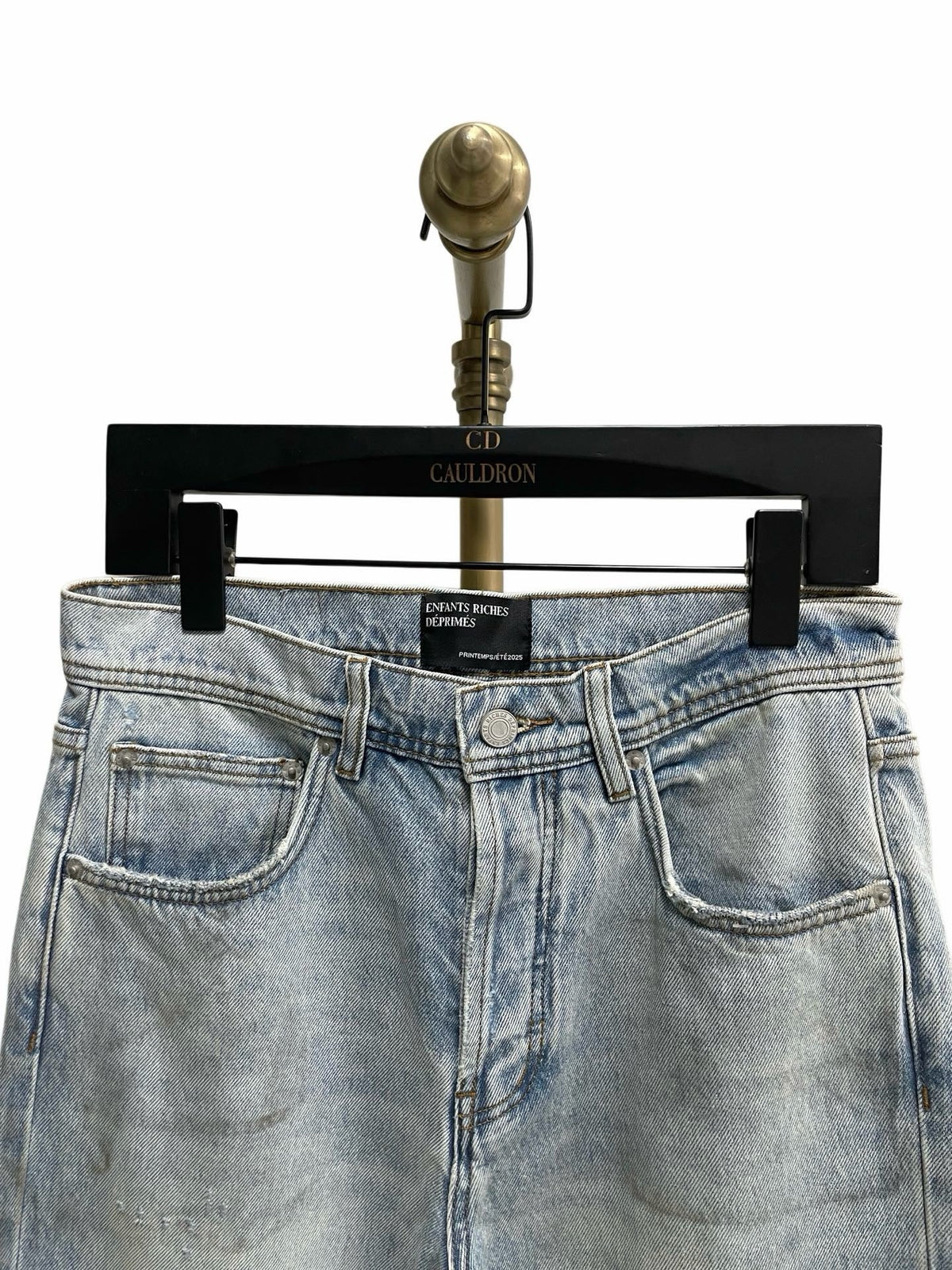 Blue Denim Distressed Straight - Herren