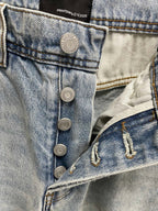 Blue Denim Distressed Straight - Herren