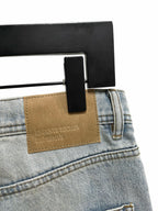Blue Denim Distressed Straight - Herren