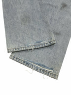 Blue Denim Distressed Straight - Herren