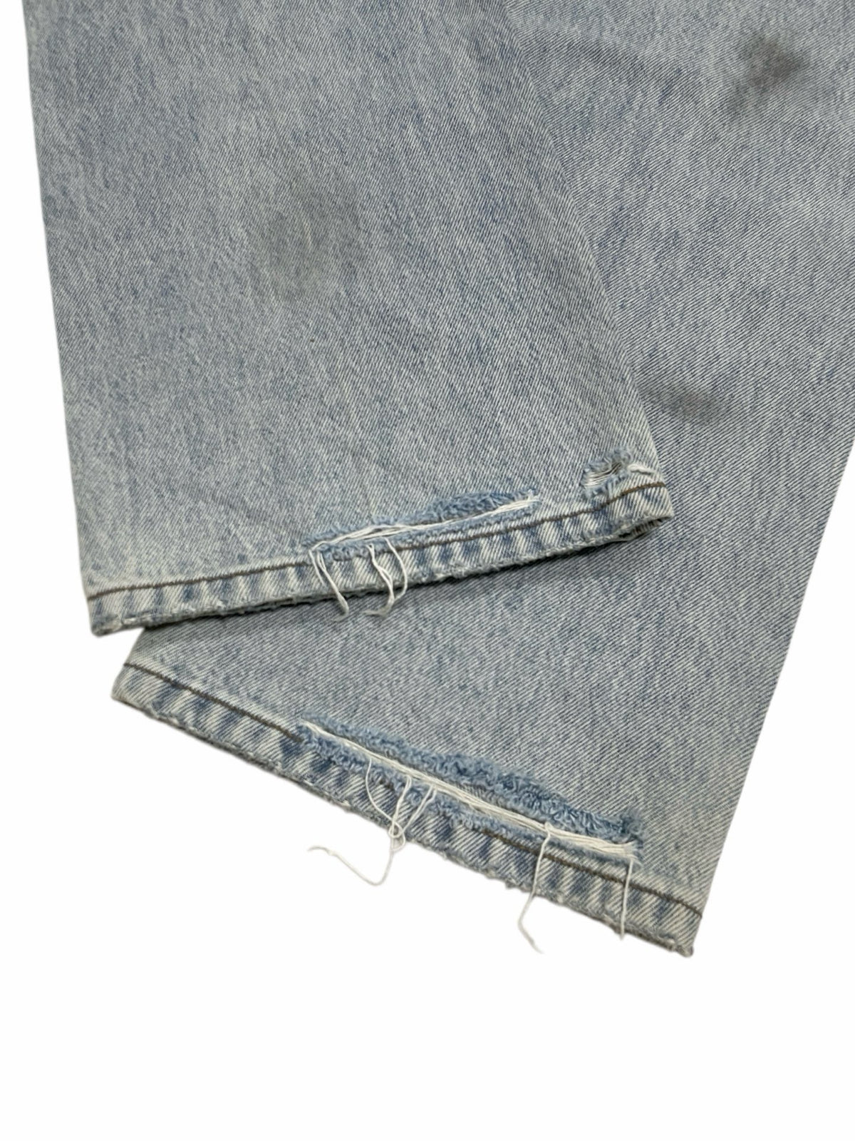 Blue Denim Distressed Straight - Herren