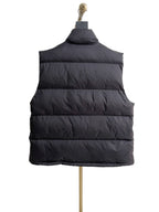 Schwarze Steppweste aus Nylon – Herren