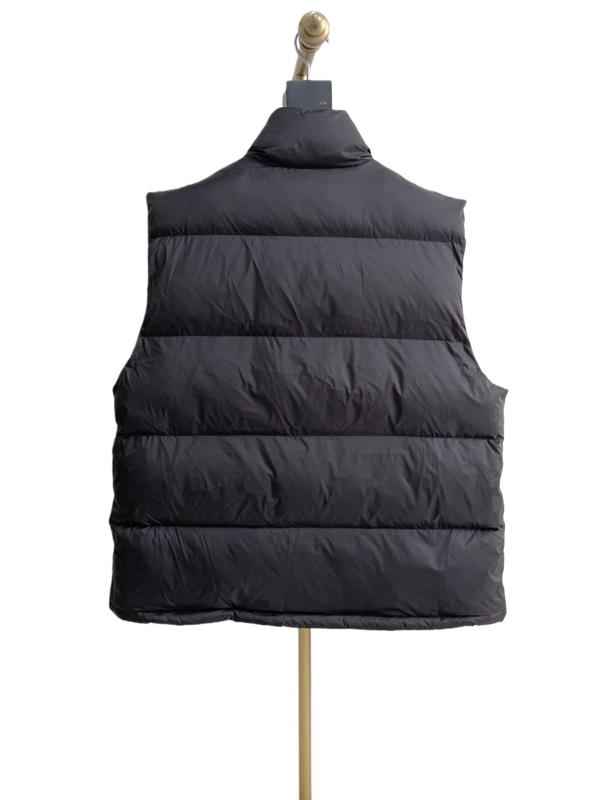 Schwarze Steppweste aus Nylon – Herren