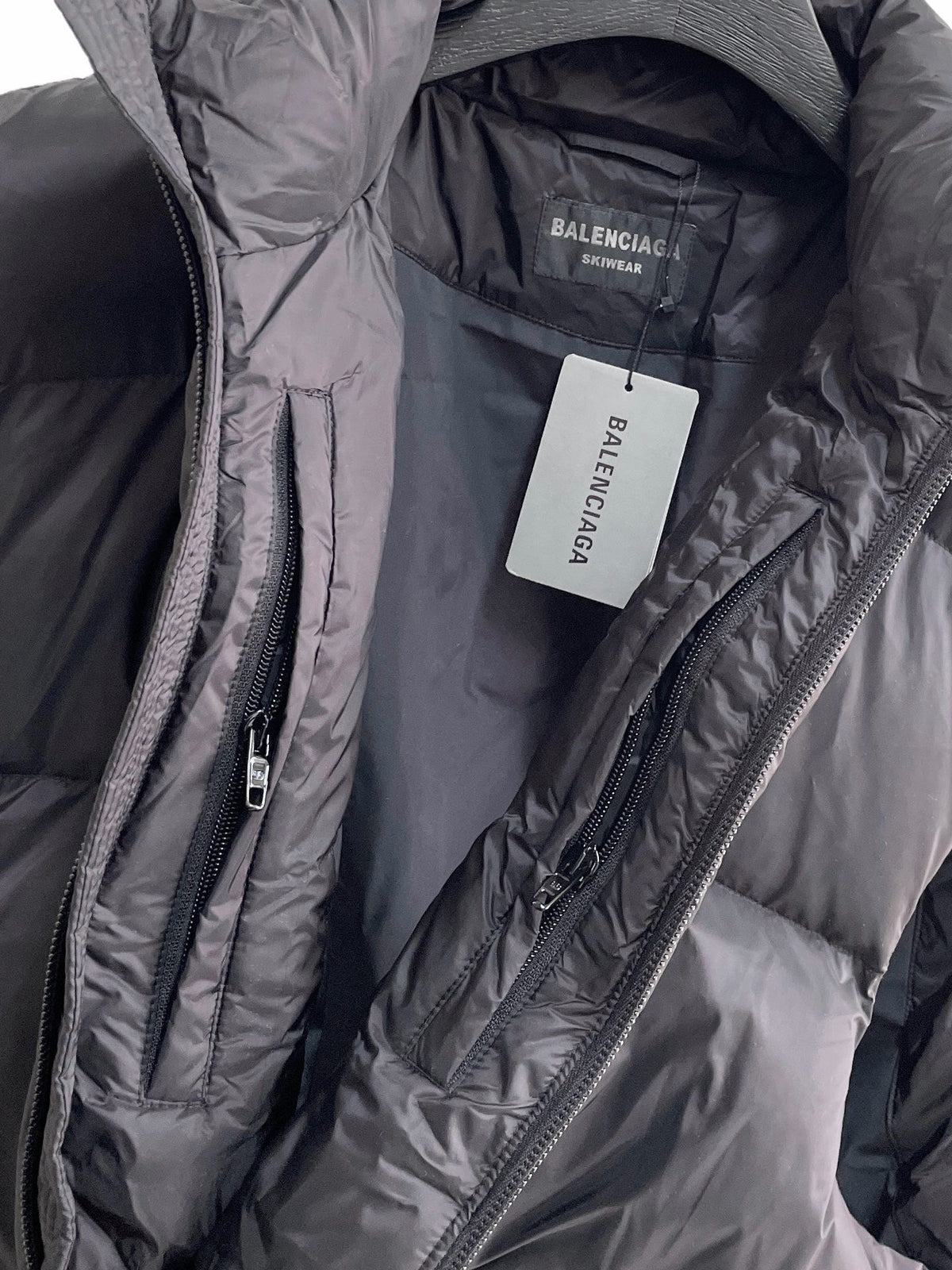Schwarze Steppweste aus Nylon – Herren