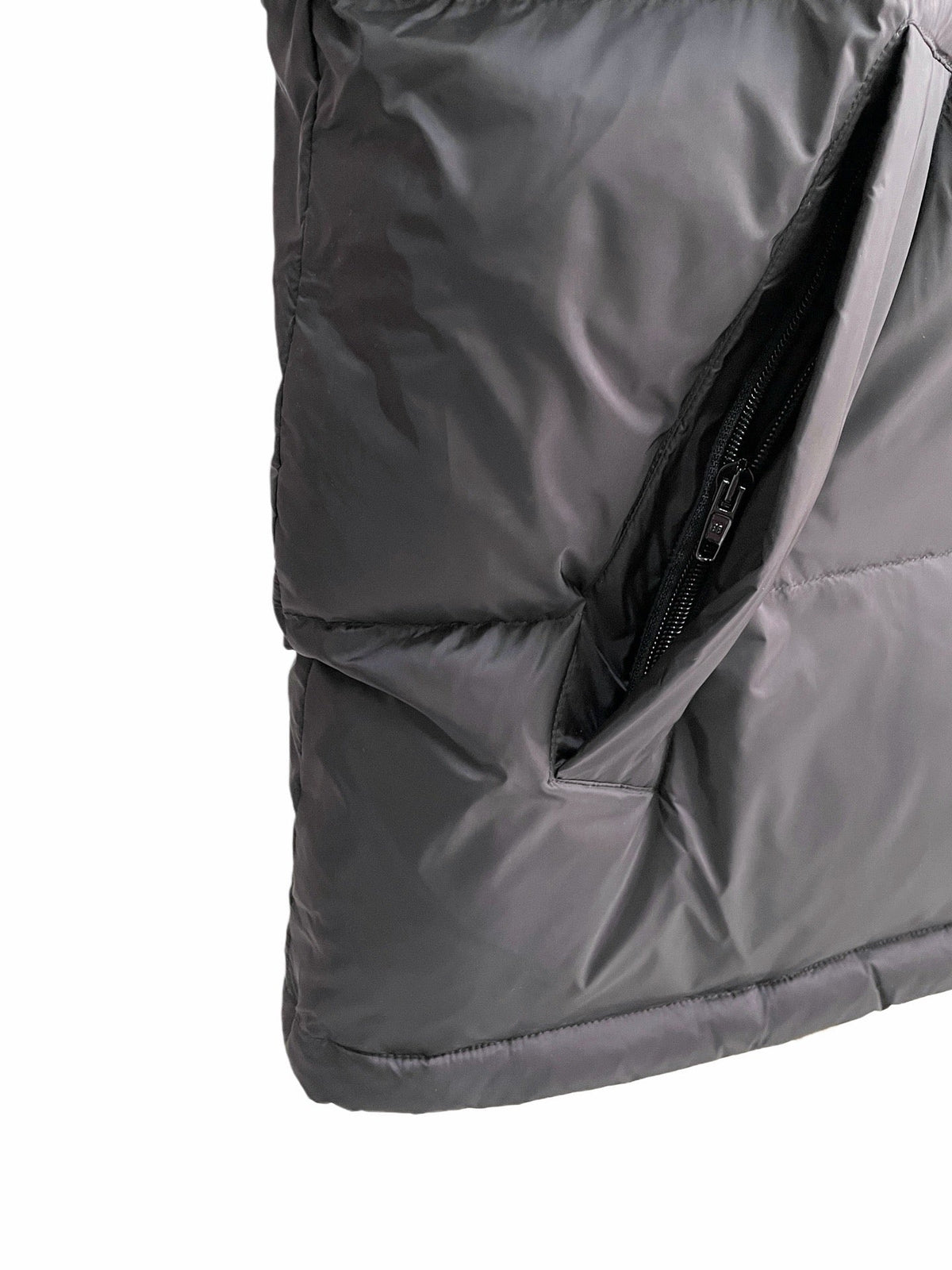 Schwarze Steppweste aus Nylon – Herren