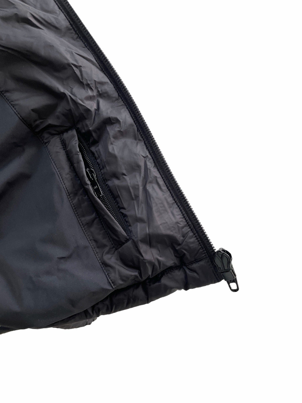 Schwarze Steppweste aus Nylon – Herren