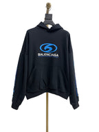 Schwarzer Baumwollpullover mit Grafik – Herren