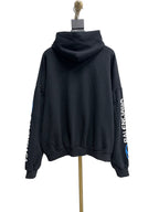 Schwarzer Baumwollpullover mit Grafik – Herren