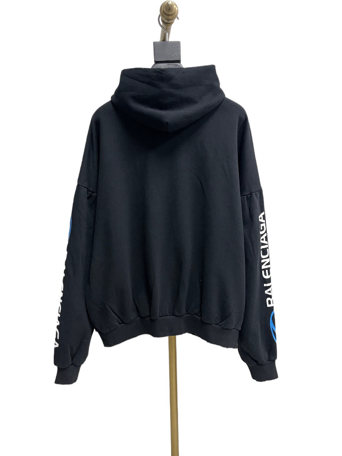 Schwarzer Baumwollpullover mit Grafik – Herren