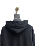 Schwarzer Baumwollpullover mit Grafik – Herren