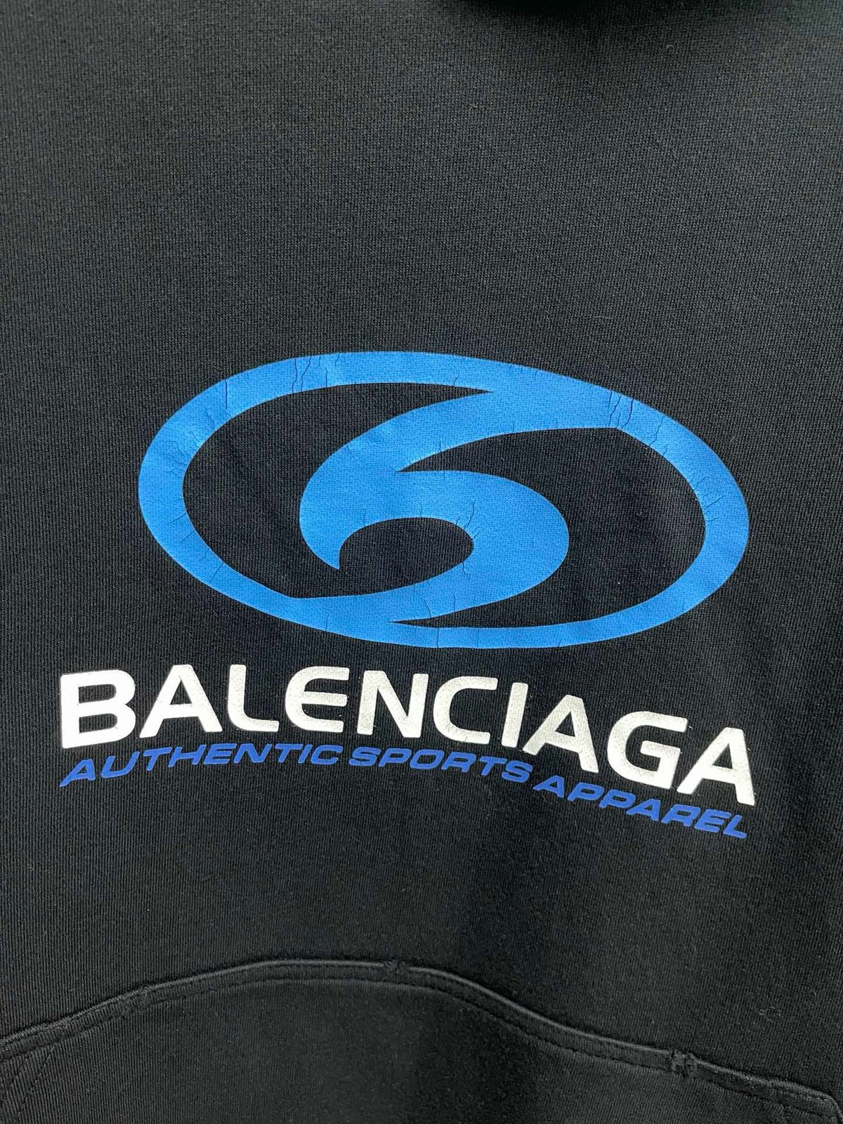 Schwarzer Baumwollpullover mit Grafik – Herren