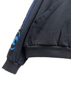 Schwarzer Baumwollpullover mit Grafik – Herren