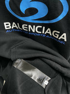 Schwarzer Baumwollpullover mit Grafik – Herren