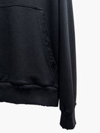 Schwarzer Pullover aus Baumwolle mit Used-Effekten – Herren