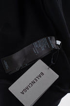 Black Cotton Logo Zip-Through - Men's