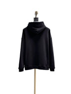 Schwarzer Baumwoll-Grafikpullover für Herren